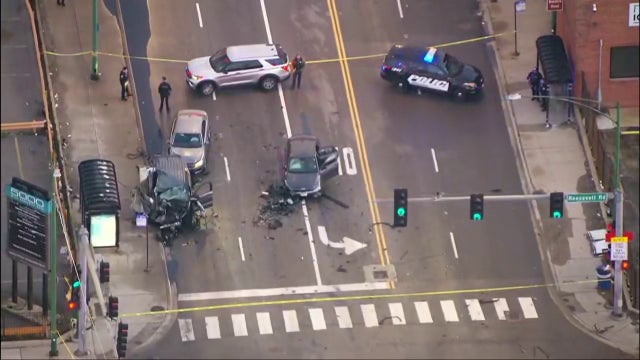 Cicero crash: 5 hurt, including two officers in police chase of burglary suspects