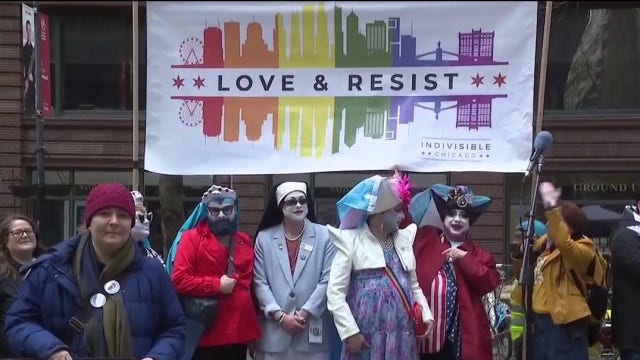 Protesters rally in Chicago for Transgender Day of Visibility