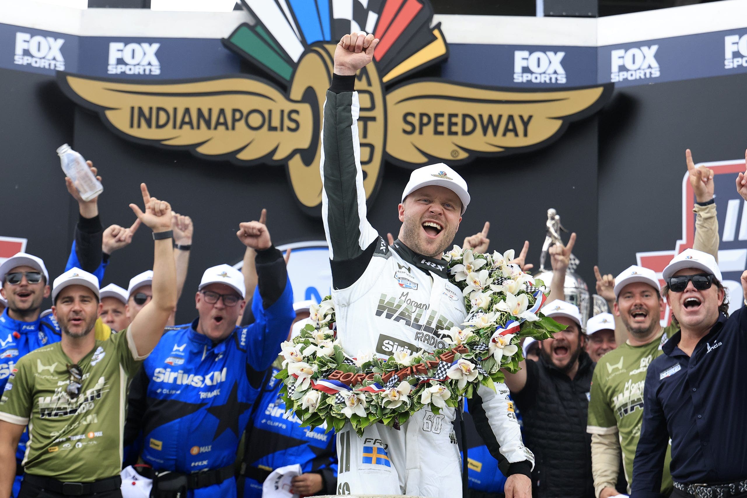 Late pass sends Felix Rosenqvist past David Malukas for the closest Indianapolis 500 win in history