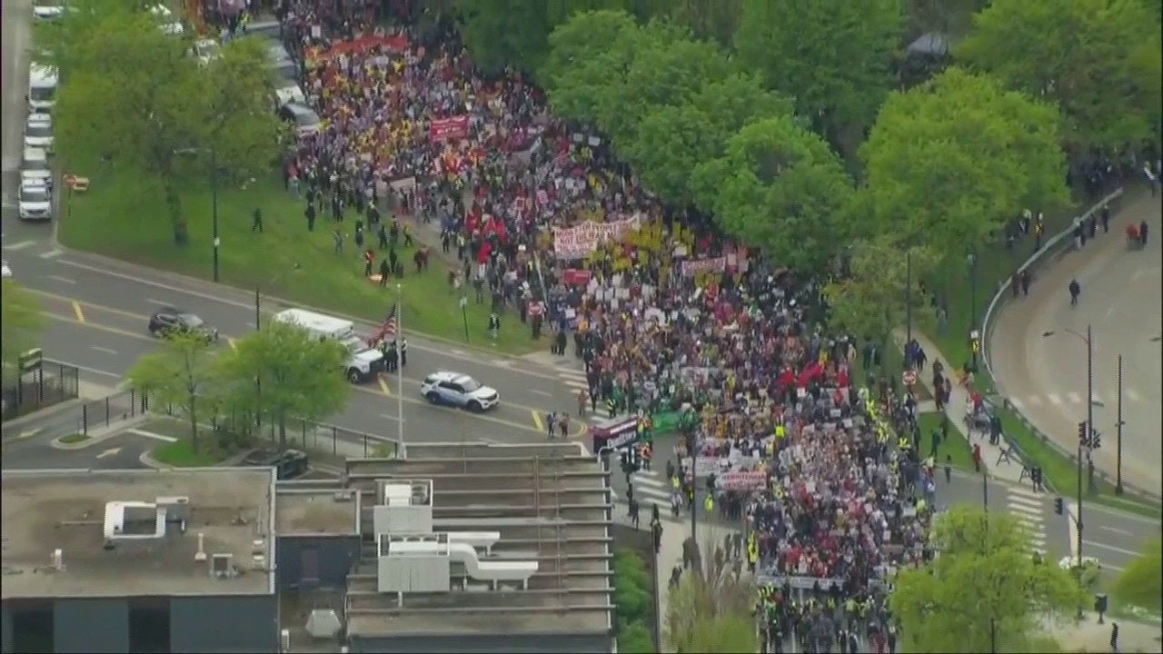 May Day protests span globe with focus on rising costs tied to Iran war