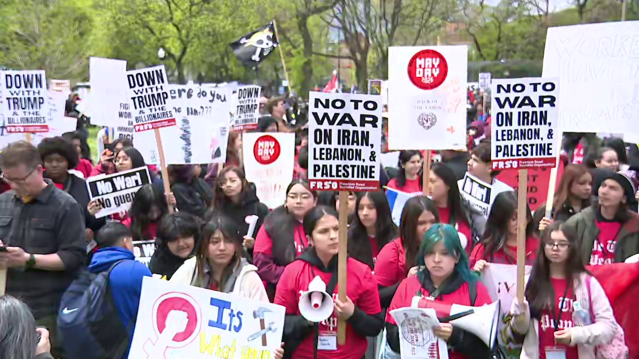 May Day protests span globe with focus on rising costs tied to Iran war