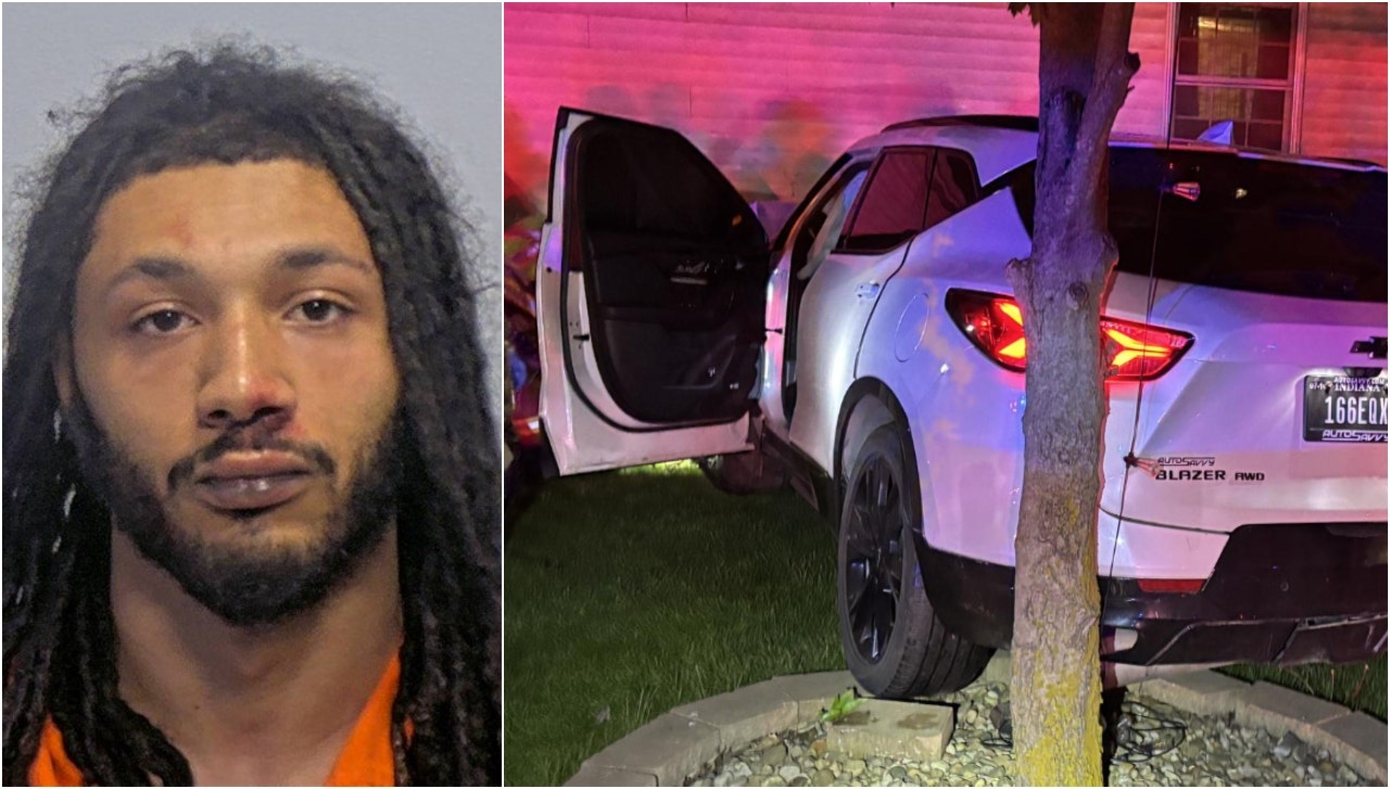 High-speed chase in NW Indiana ends with car crashing into house