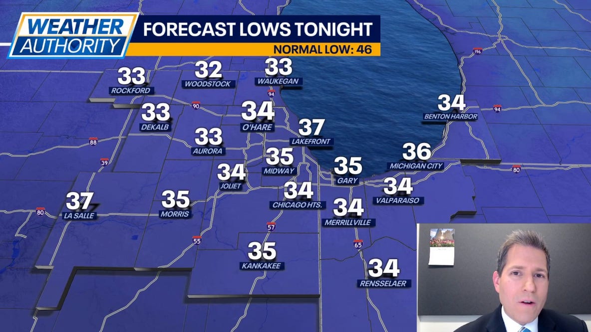 Chicago weather: Frost advisory tonight, cold start to May