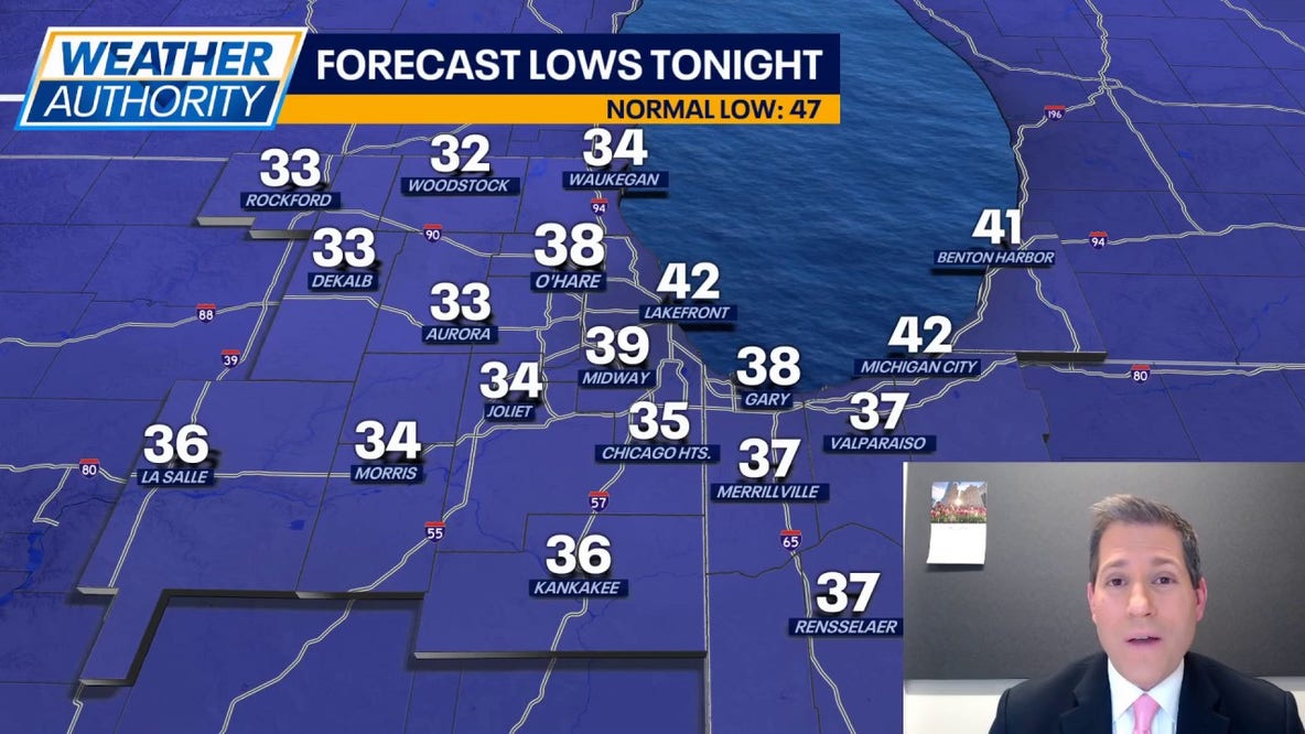 Chicago weather: Frost possible tonight before gradual warmup into weekend