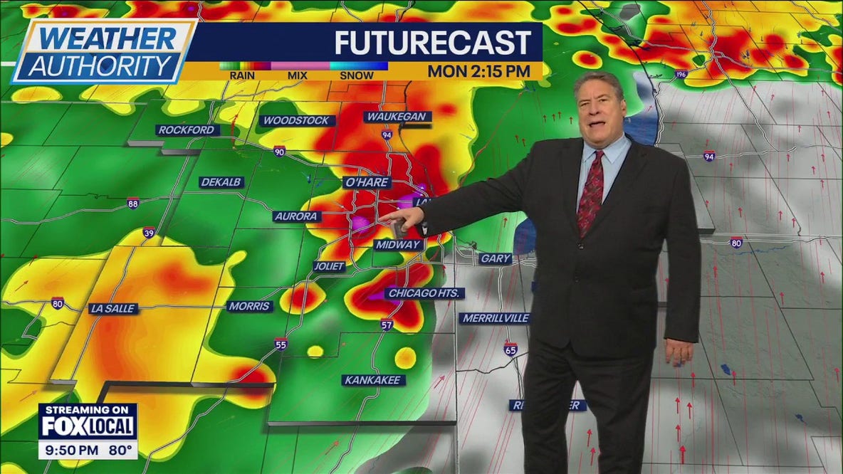 Chicago weather: Severe thunderstorms possible Monday afternoon