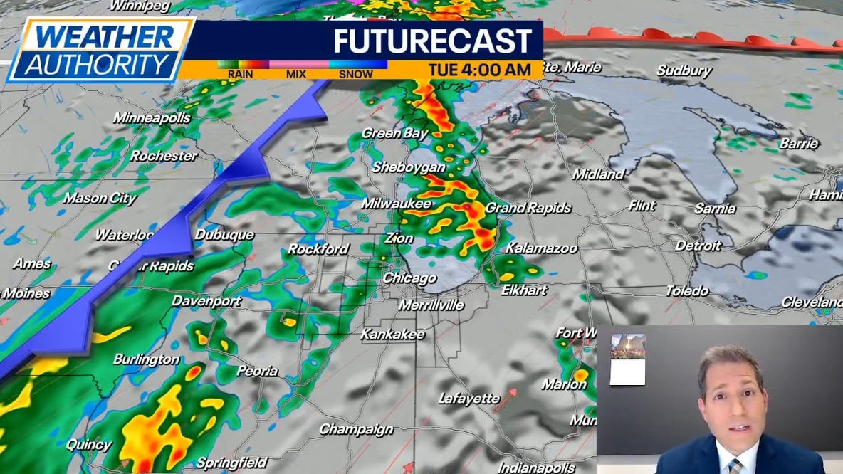 Chicago Weather: Tracking more storms possible Tuesday morning