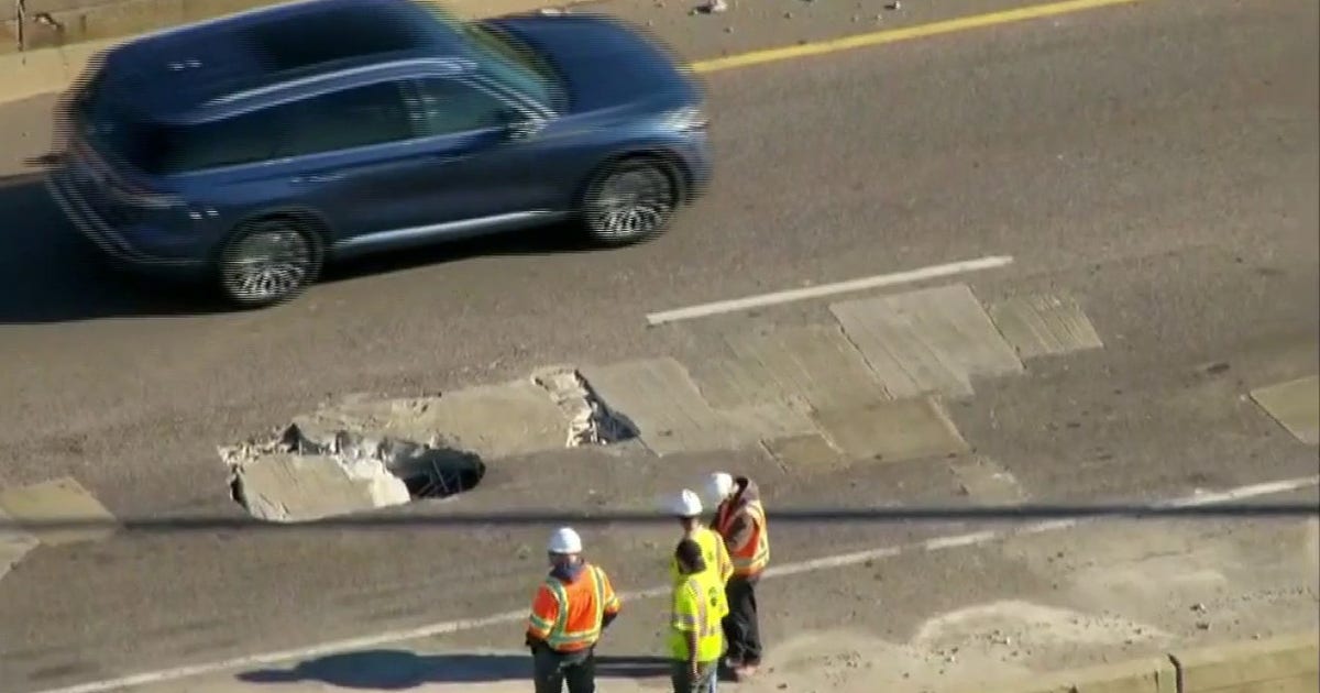 Large pothole on I-80 prompts emergency lane closure