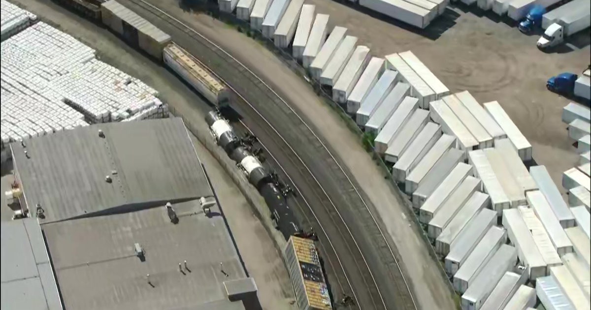 Freight train derails in Cook County