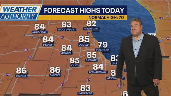 Chicago weather: Highs in the 80s before more rain, storms