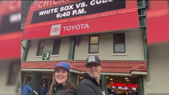 Cubs fan saved by White Sox fan’s kidney throws first pitch at Wrigley Field