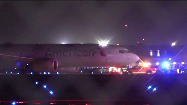 Plane lands at O'Hare Airport, suffers two flat tires while taxiing