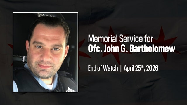 WATCH LIVE | Chicago Police Officer John Bartholomew funeral: City to mourn loss of CPD veteran