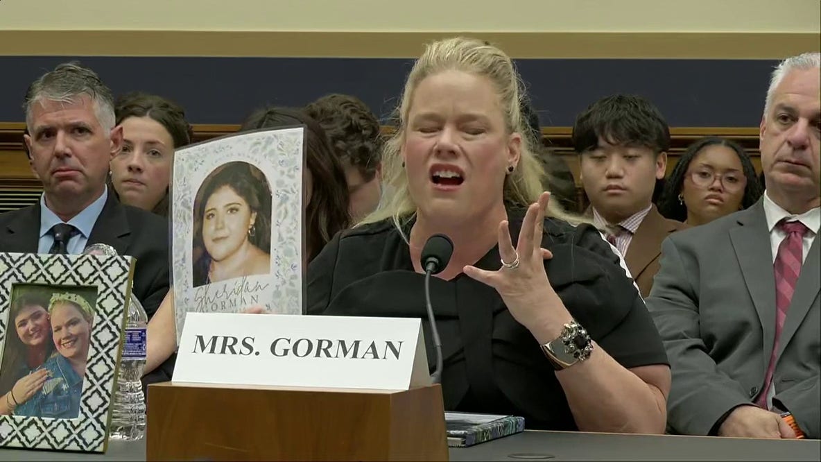 VIDEO: Sheridan Gorman's mother delivers emotional testimony on Capitol Hill