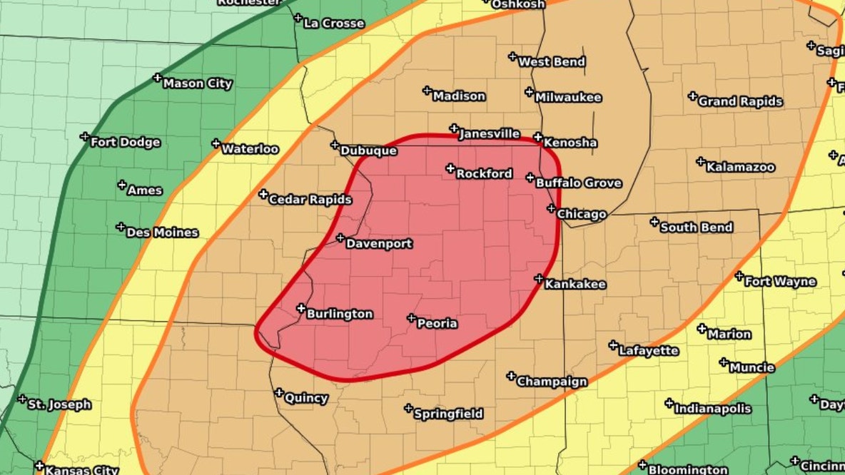LIVE | Severe weather risk upgraded for Chicagoland