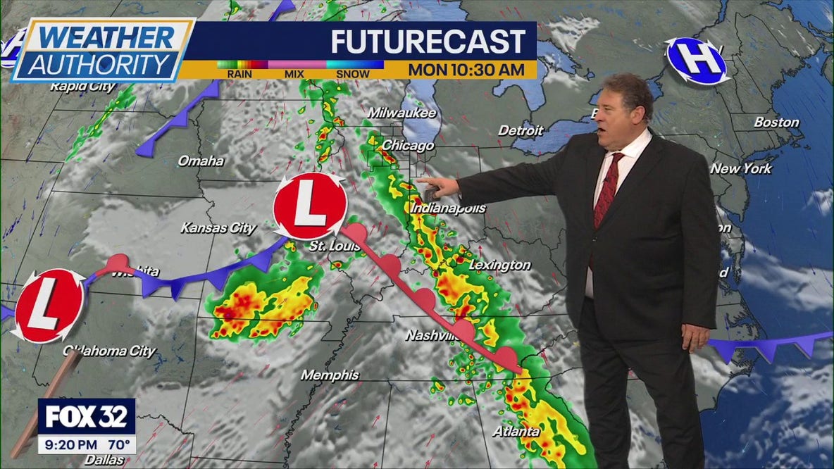 Chicago weather: Scattered storms return Monday before midweek heat surge