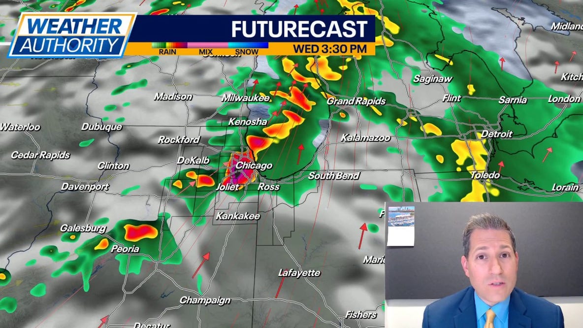 Chicago weather: Tornadoes, damaging winds possible Wednesday across the area