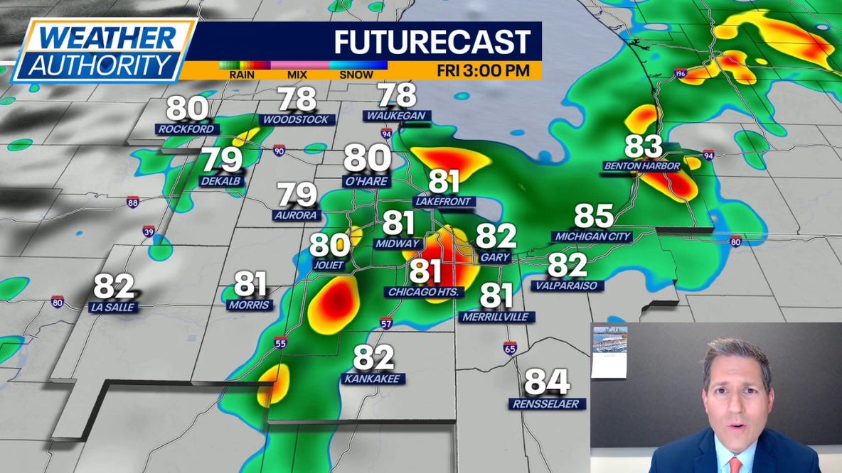 Chicago weather: Warmest stretch of 2026 continues with storm threat Friday