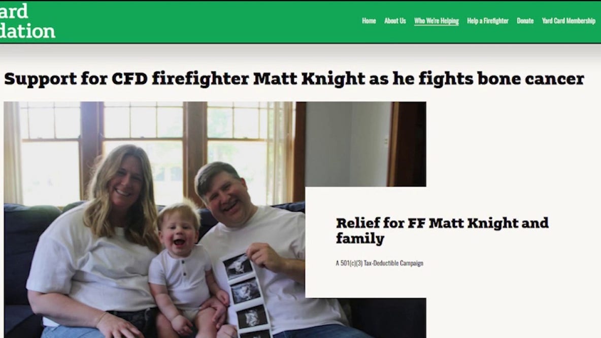 Chicago firefighter Matthew Knight battles bone cancer as fundraiser nears $80,000