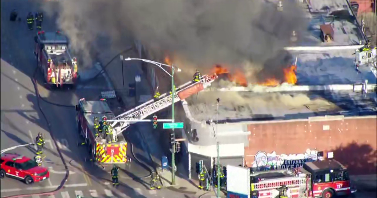 Large fire tears through multiple businesses on Chicago's West Side