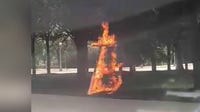CPD: Person of interest in custody after burning cross found in Grant Park