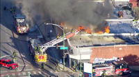 Large fire tears through Jay's Backyard BBQ on Chicago's West Side