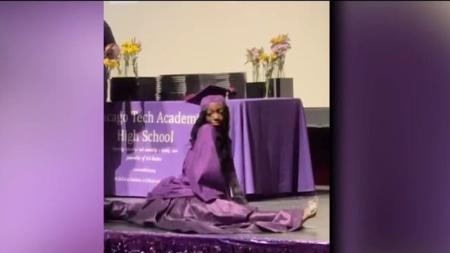 Chicago graduate says diploma was withheld after viral graduation split