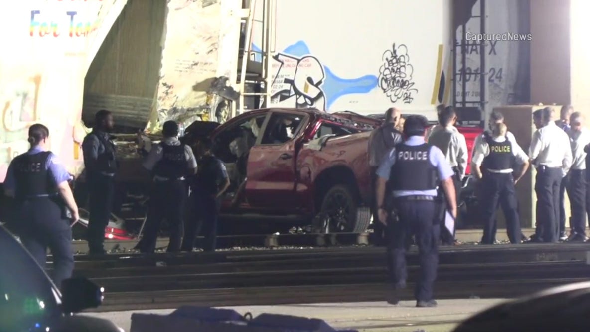 3 killed after truck flees from police, crashes into train car: CPD