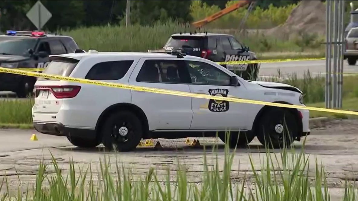 Indiana State Police trooper shot in Michigan City, officials say