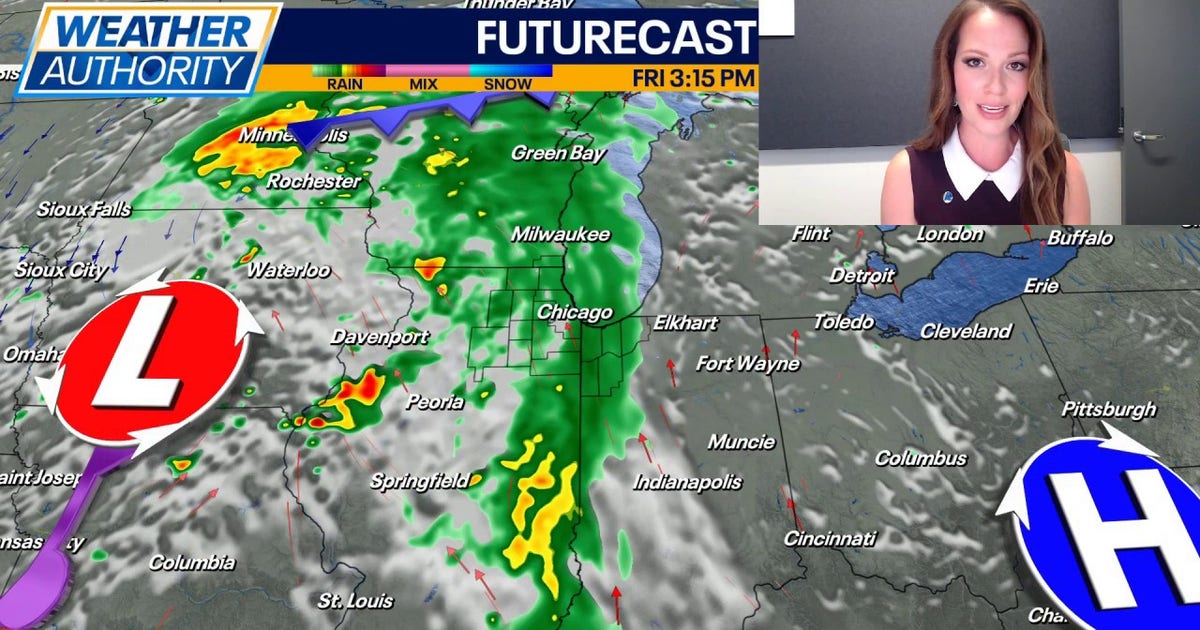 Chicago weather: Showers and a few storms move in Friday