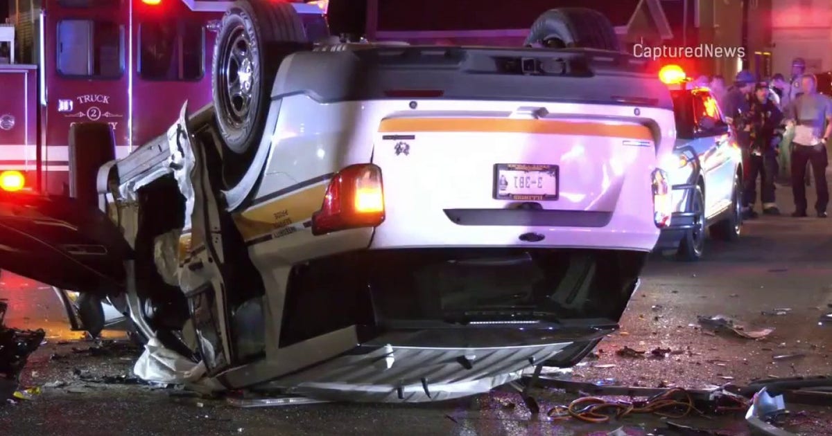 ISP troopers hospitalized after crash with suspect in Chicago suburb