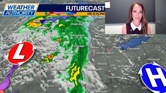 Chicago weather: Showers and a few storms move in Friday