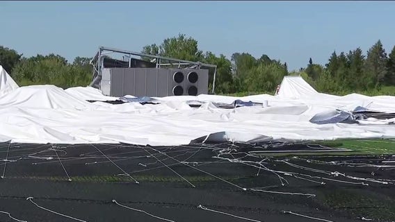 New Tinley Park sports dome collapses just before grand opening after severe storms
