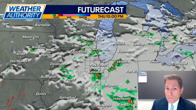 Chicago weather: Spotty thunderstorms possible tonight; heat builds next week