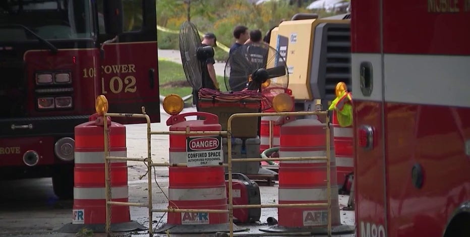 Downers Grove storm sewer rescue becomes recovery mission; 1 worker still missing