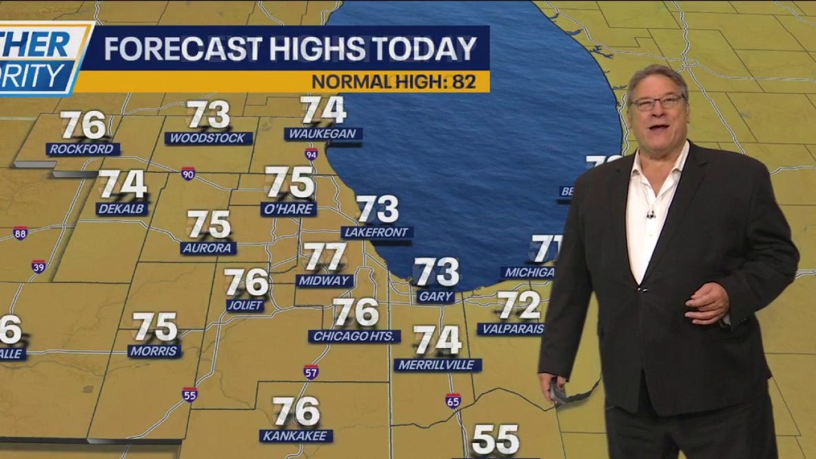 Chicago weather: More lovely temps, choppy waters in Lake Michigan