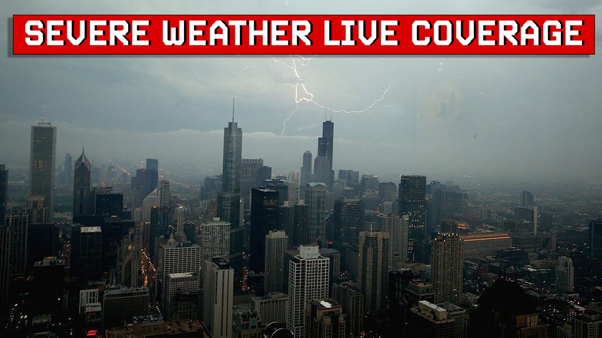 LIVE | Severe storms threaten Chicago with possible hail, tornadoes