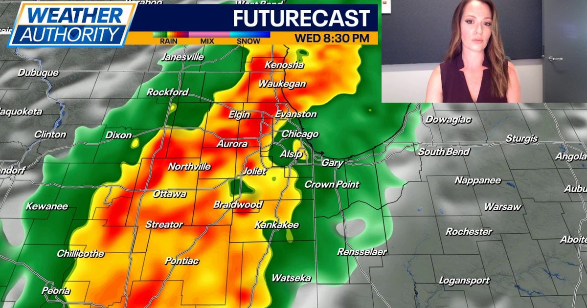 Chicago weather: Localized flash flooding could be possible on Wednesday