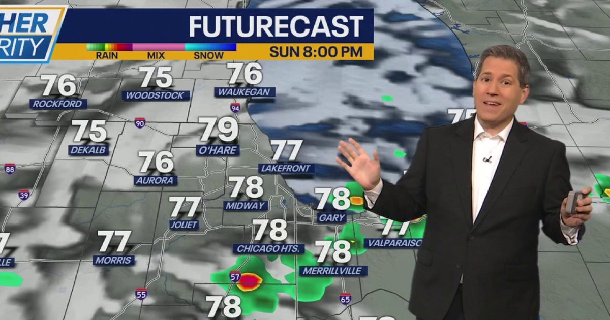 Chicago weather: Rain moves out, leaving low-hanging clouds, muggy conditions