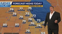 Forecast: Cloudy, cooler start to Sunday with chance of sunshine