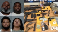 4 charged after guns, drugs found during Harvey home search