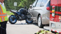 Motorcyclist airlifted after crash with minivan in Marengo, officials say