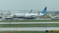 United flight blows tire during takeoff at O'Hare Airport, passengers deplane