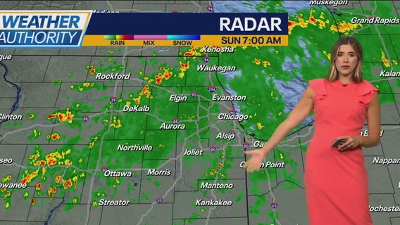 Chicago weather: Rain, storms throughout Sunday, more heat on the way