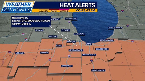 Chicago weather: Heat index values could reach 100-105 this week
