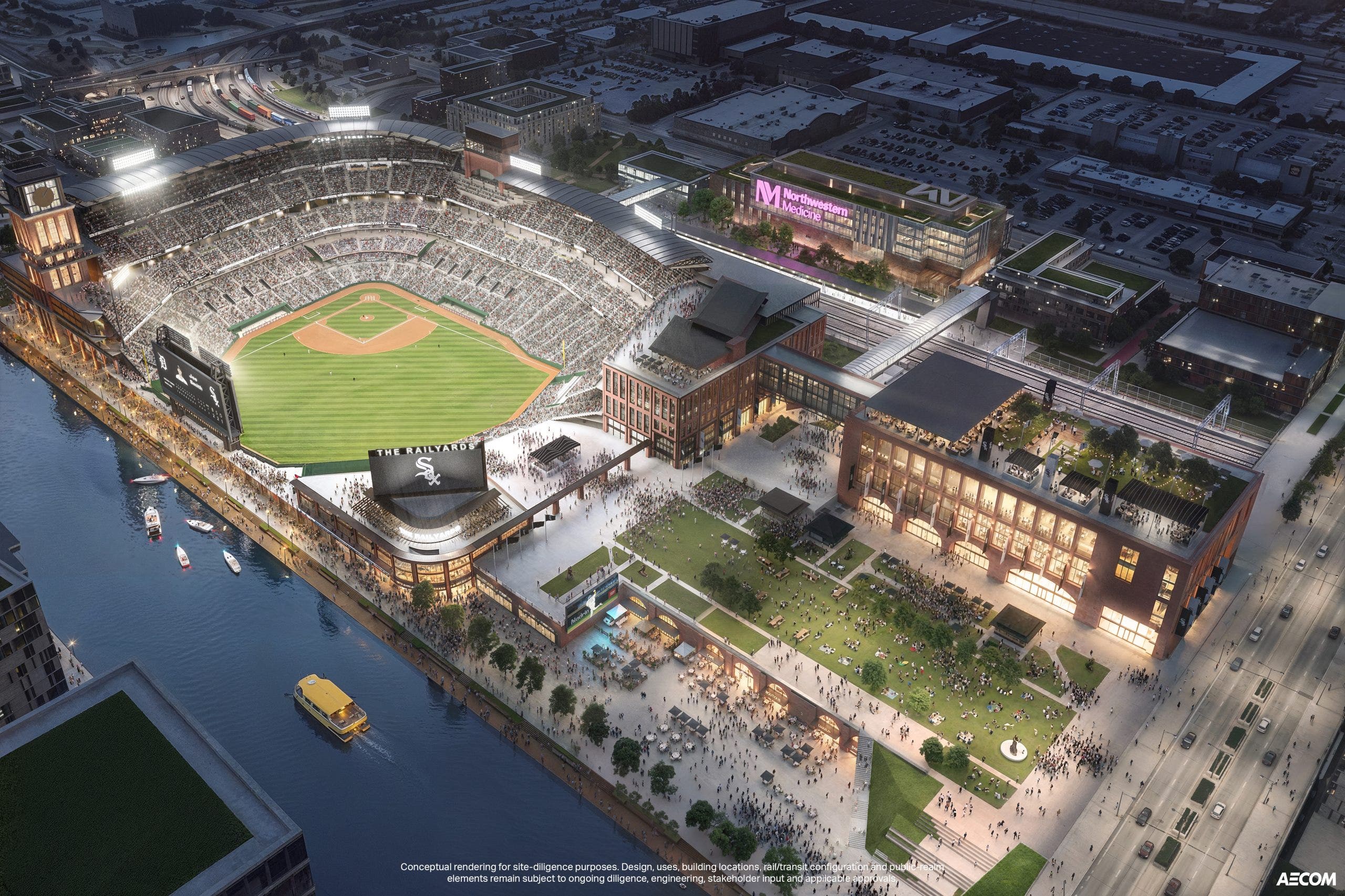 New Chicago White Sox stadium renderings revealed for riverfront development
