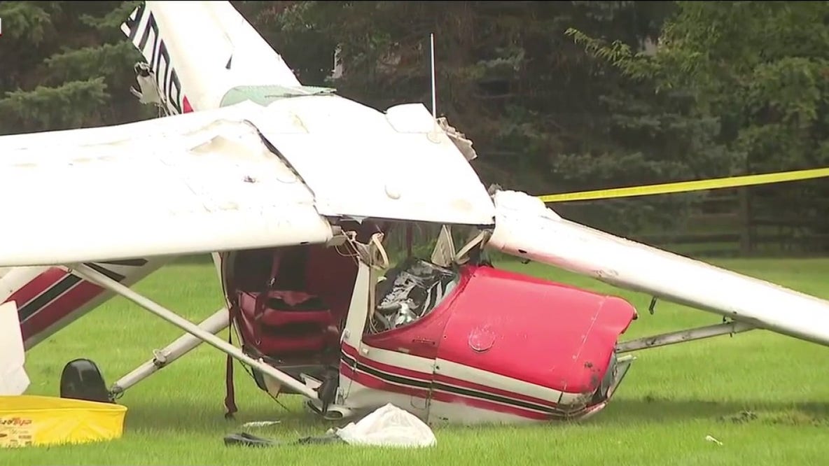Small plane crashes at Bolingbrook park, sending 2 to hospital