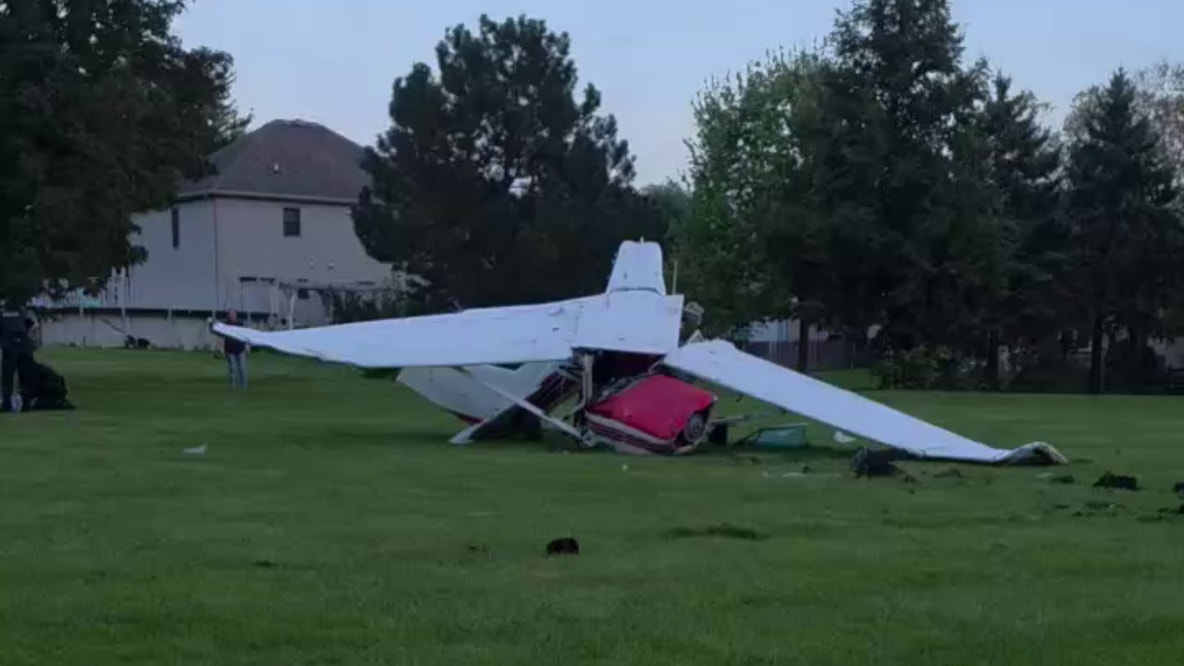 Small plane crashes at Bolingbrook park, sending 2 to hospital