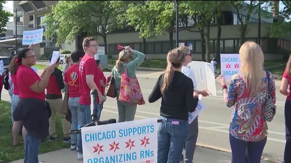 Chicago-area nurses walk out as staffing, maternity care changes fuel concerns