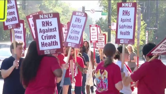 Chicago-area nurses walk out as staffing, maternity care changes fuel concerns