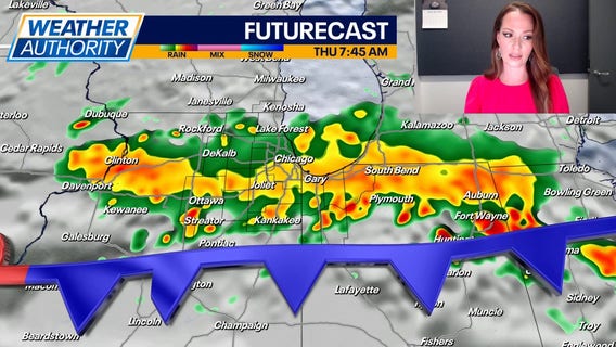 Chicago weather: Heavy rain could bring localized flooding Thursday